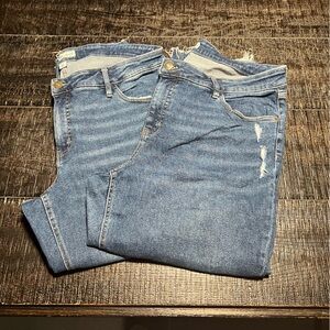 2 same pair Ava & Viv ripped jeans